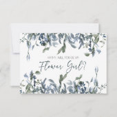 Wordt jij mijn Bloemenmeisje Sage Silver Green? (Voorkant)