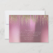 Wordt jij mijn Bridesmaid Golden Rain Lila Mauve? Kaart (Achterkant)