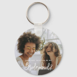 Wordt jij mijn Bridesmaid Photo Keyring? Sleutelhanger