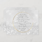 Wordt jij mijn Bridesmaid Silver Grey Glitter? Uitnodiging Briefkaart (Voorkant / Achterkant)