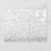 Wordt jij mijn Bridesmaid Silver Grey Glitter? Uitnodiging Briefkaart (Achterkant)