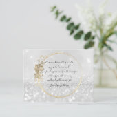 Wordt jij mijn Bridesmaid Silver Grey Glitter? Uitnodiging Briefkaart (Staand voorkant)