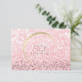 Wordt jij mijn bruidmaid Roos Gold Glitter? Kaart (Staand voorkant)