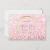 Wordt jij mijn bruidmaid Roos Gold Glitter? Kaart (Achterkant)