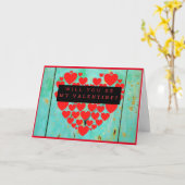 Wordt jij mijn Valentijn Red Heart Valentijn? Kaart (Gele Bloem)