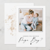 Wordt jij mijn voorstel voor Mijn Page Boy Foto (Voorkant / Achterkant)