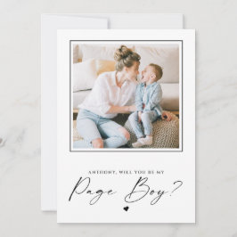 Wordt jij mijn voorstel voor Mijn Page Boy Foto
