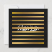 Wordt jij mijn zwarte bruidsmeisje? kaart (Voorkant)