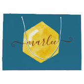 Wordt jij onze Bloemenmeisje Gift Bag? Groot Cadeauzakje (Achterkant)