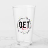 Wordt Lichtig Kerstmis Leuk Glas (Voorkant)
