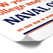 Wordt marineofficier - WW2 rekrutering Poster (Hoek)