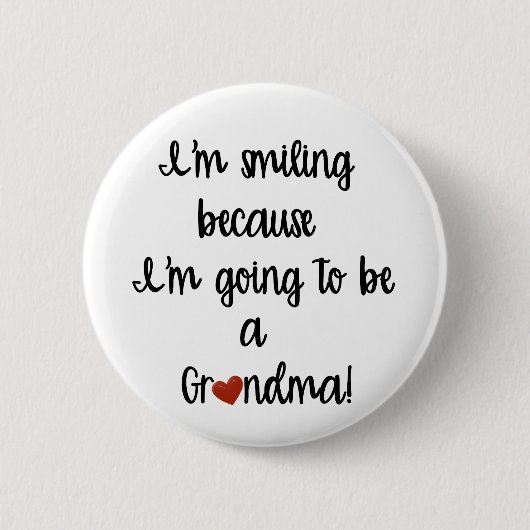 Wordt oma knop ronde button 5,7 cm (Voorkant)