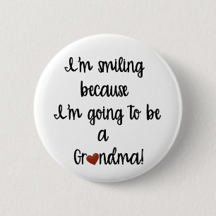 Wordt oma knop ronde button 5,7 cm