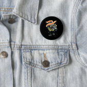 Wordt onbestuurbaar grappige Moo-deng Ronde Button 5,7 Cm (In situ)
