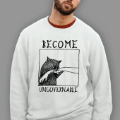 Wordt Onbestuurbaar Zwarte Kat Meme Tri-Blend Shirt