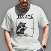 Wordt Onbestuurbaar Zwarte Kat Meme Tri-Blend Shirt