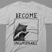 Wordt Onbestuurbaar Zwarte Kat Meme Tri-Blend Shirt