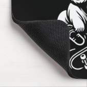 Wordt Ondraaglijk Grappige Skateboardende Beer Mem Muismat (Hoek)