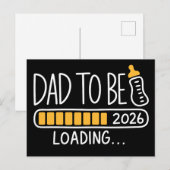 Wordt papa 2026 Bevorderd tot papa Nieuwe vader  Aankondigingskaart (Voorkant / Achterkant)