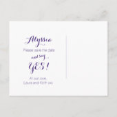 Wordt u bruidsmeisje sterrenhemel bruiloft aankondigingskaart (Achterkant)