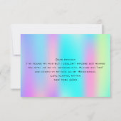 Wordt u mijn Bridesmaid Holographic Kaart (Achterkant)