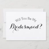 Wordt u mijn Bridesmaid Rustic Card, Kraft Paper Kaart (Voorkant)