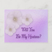 Wordt U Mijn Gastvrouw ? Uitnodiging Briefkaart (Voorkant)