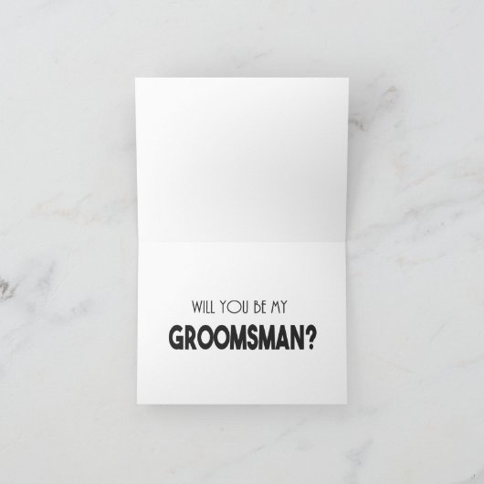 Wordt u mijn Groomsman Kaart Voorstel? (Binnen)