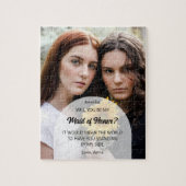 Wordt u mijn Maid of Honor gepersonaliseerde uitno Legpuzzel (Verticaal)