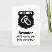 Wordt u mijn ringbeveiliging voorstel kaart? (Voorkant)