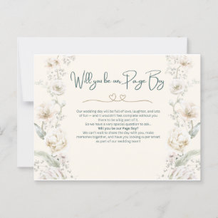 Wordt u onze page boy - voorstel briefkaart