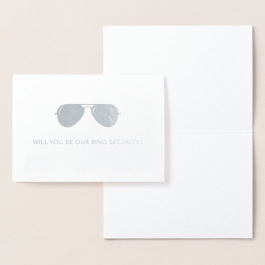 Wordt u onze ring beveiligingskaart - Huwelijksfee Folie Kaarten (Display)