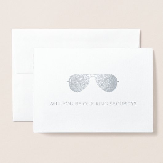 Wordt u onze ring beveiligingskaart - Huwelijksfee Folie Kaarten (Voorkant met envelop)