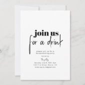 Wordt u uitgenodigd voor een housewarmingparty met kaart (Voorkant)