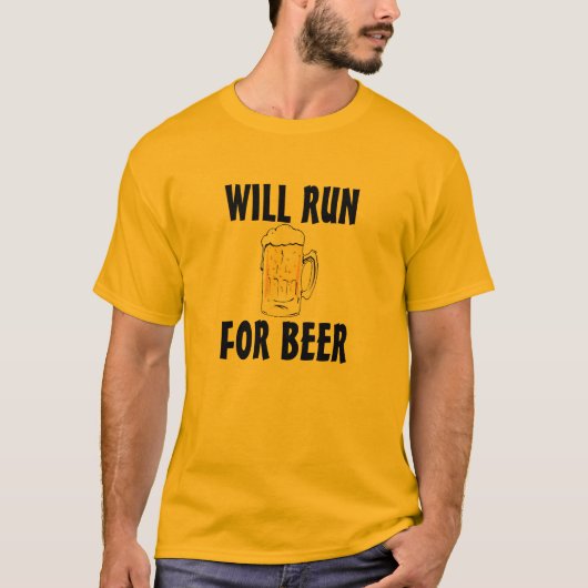 Wordt uitgevoerd voor bier t-shirt (Voorkant)