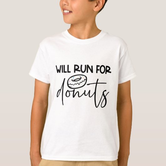 Wordt uitgevoerd voor donuts t-shirt (Voorkant)