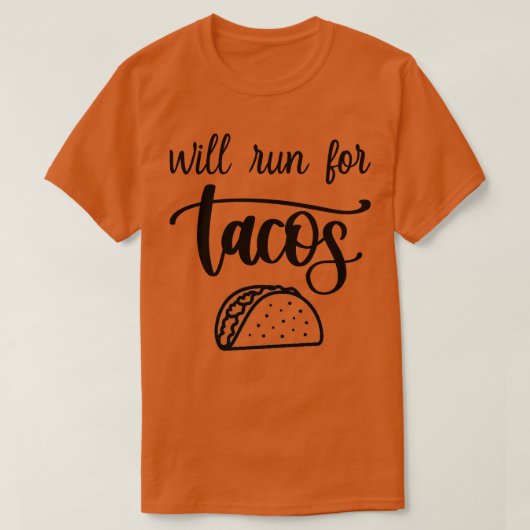 Wordt uitgevoerd voor taco's t-shirt (Design voorkant)