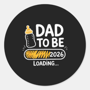 Wordt Vader 2026 Laden Bevorderd Tot Papa 1e Keer Ronde Sticker