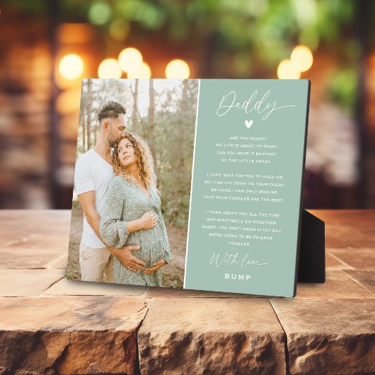Wordt Vader | Cadeau Fotoplaquette voor Toekomstig Fotoplaat