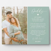 Wordt Vader | Cadeau Fotoplaquette voor Toekomstig Fotoplaat (Voorkant)