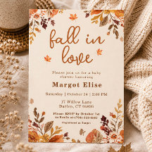 Wordt verliefd Baby Shower Herfst Bloemstuk Rustie