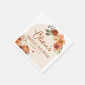 Wordt verliefd Boho Terracotta Pompoen Bruiloft Servet (Hoek)