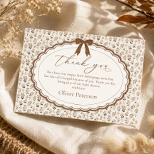 Wordt Verliefd Herfst Baby Shower Bedankkaart