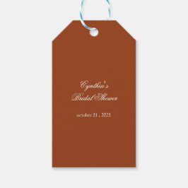 Wordt verliefd Herfst Bloemige Romantische Bruids- Cadeaulabel