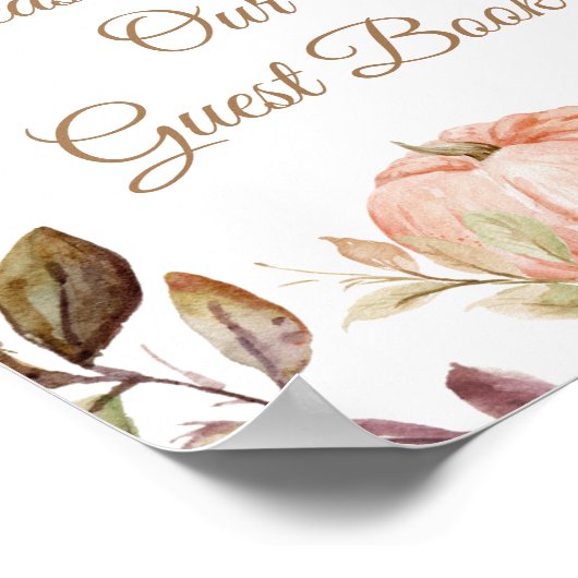 Wordt Verliefd Pompoen Gelieve Onze Gast Te Ondert Poster (Hoek)