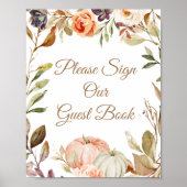 Wordt Verliefd Pompoen Gelieve Onze Gast Te Ondert Poster (Voorkant)