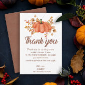 Wordt verliefd Pompoen Herfst Bruidsdiner  Bedankkaart