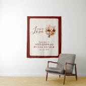 Wordt Verliefd Wilde Bloem Florale Boho Bruiloft F Wandkleed (In situ)