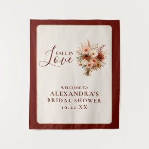 Wordt Verliefd Wilde Bloem Florale Boho Bruiloft F Wandkleed