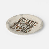 WORDT VERLIEFDER Retro herfst- en bruidsmeestervoo Papieren Bordje (Gekanteld)